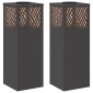 vidaXL Ηλιακό LED Φως Δρόμου 2 τμχ. Θερμό λευκό 18 x 18 x 50 εκ.