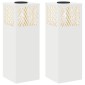 vidaXL Ηλιακό LED Φως Δρόμου 2 τμχ. Θερμό λευκό 18 x 18 x 50 εκ.