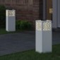 vidaXL Ηλιακό LED Φως Δρόμου 2 τμχ. Θερμό λευκό 18 x 18 x 50 εκ.