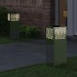 vidaXL Ηλιακό LED Φως Δρόμου 2 τμχ. Θερμό λευκό 18 x 18 x 50 εκ.