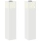 vidaXL Ηλιακό LED Φως Δρόμου 2 τμχ. Θερμό λευκό 18 x 18 x 80 εκ.