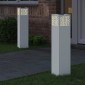 vidaXL Ηλιακό LED Φως Δρόμου 2 τμχ. Θερμό λευκό 18 x 18 x 80 εκ.