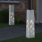 vidaXL Ηλιακό LED Φως Δρόμου 2 τμχ. Θερμό λευκό 18 x 18 x 80 εκ.