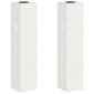 vidaXL Ηλιακό LED Φως Δρόμου 2 τμχ. Θερμό λευκό 18 x 18 x 80 εκ.