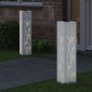 vidaXL Ηλιακό LED Φως Δρόμου 2 τμχ. Θερμό λευκό 18 x 18 x 80 εκ.