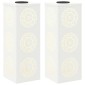 vidaXL Ηλιακό LED Φως Δρόμου 2 τμχ. Θερμό λευκό 18 x 18 x 50 εκ.