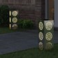 vidaXL Ηλιακό LED Φως Δρόμου 2 τμχ. Θερμό λευκό 18 x 18 x 50 εκ.