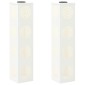 vidaXL Ηλιακό LED Φως Δρόμου 2 τμχ. Θερμό λευκό 18 x 18 x 80 εκ.