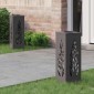 vidaXL Ηλιακό LED Φως Δρόμου 2 τμχ. Θερμό λευκό 18 x 18 x 50 εκ.