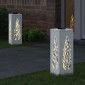 vidaXL Ηλιακό LED Φως Δρόμου 2 τμχ. Θερμό λευκό 18 x 18 x 50 εκ.