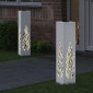 vidaXL Ηλιακό LED Φως Δρόμου 2 τμχ. Θερμό λευκό 18 x 18 x 80 εκ.