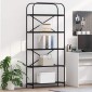 vidaXL Ράφι Βιβλίων 5 επιπέδων 80 x 30 x 183 εκ Επεξεργασμένο ξύλο