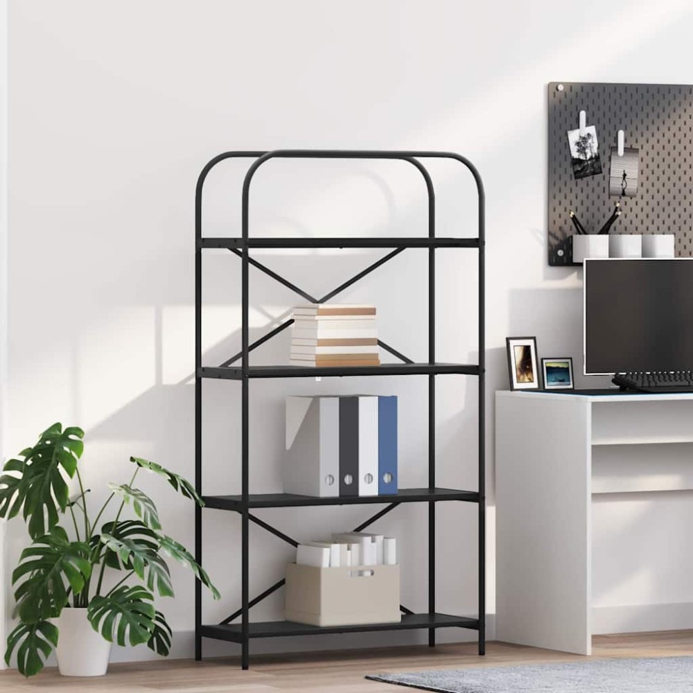 vidaXL Ράφι Βιβλίων 4 επιπέδων 80 x 30 x 146 εκ Επεξεργασμένο ξύλο