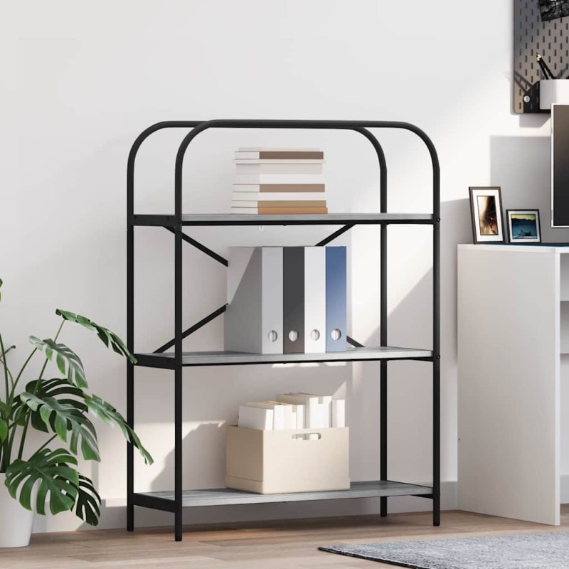 vidaXL Ράφι Βιβλίων 3 επιπέδων 80 x 30 x 109 εκ Επεξεργασμένο ξύλο