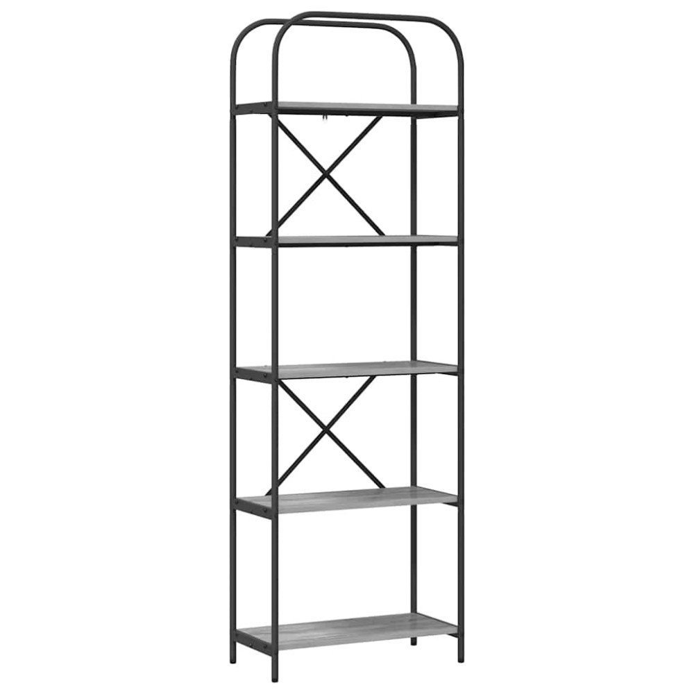vidaXL Ράφι Βιβλίων 5 επιπέδων 60 x 30 x 183 εκ Επεξεργασμένο ξύλο