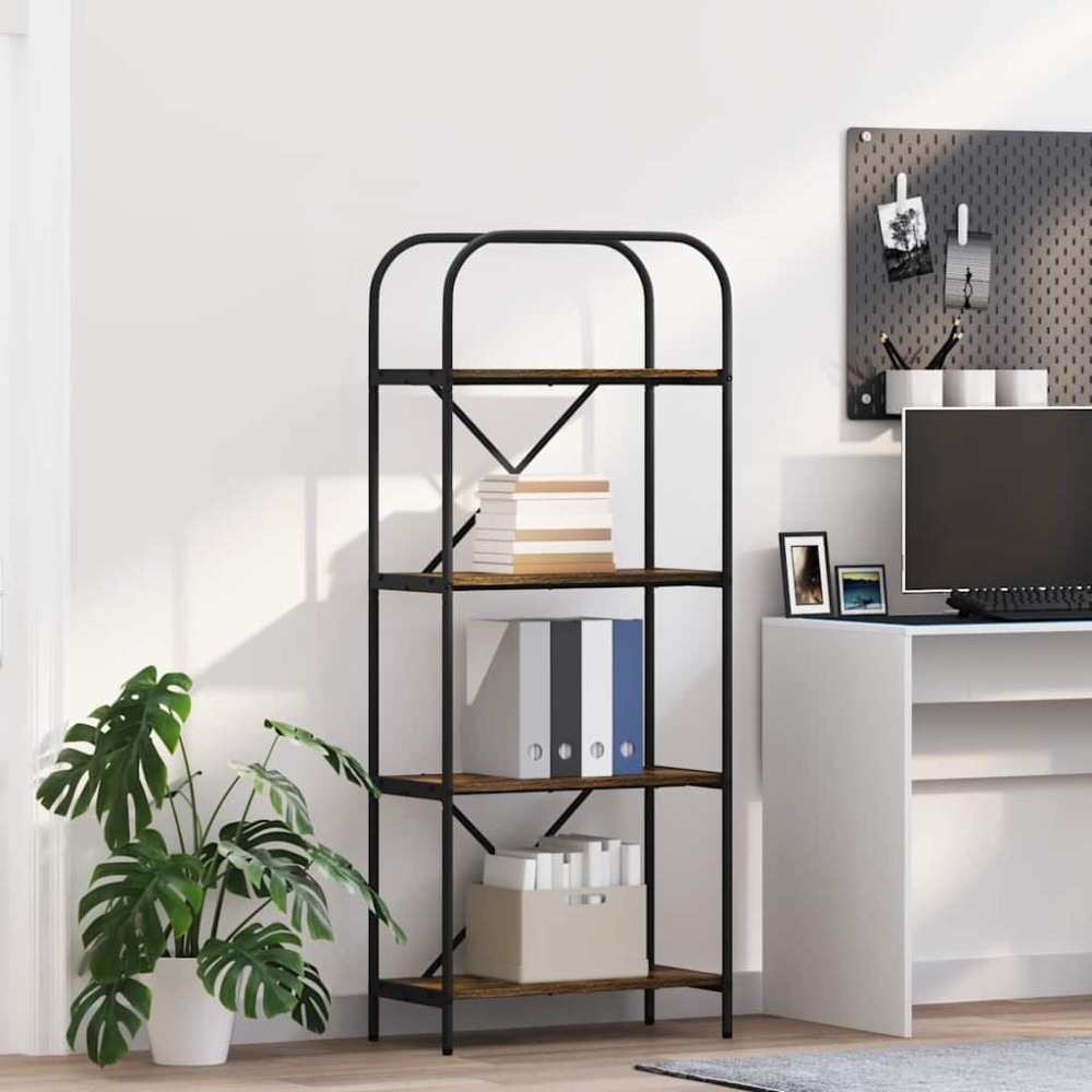 vidaXL Ράφι Βιβλίων 4 επιπέδων 60 x 30 x 146 εκ Επεξεργασμένο ξύλο