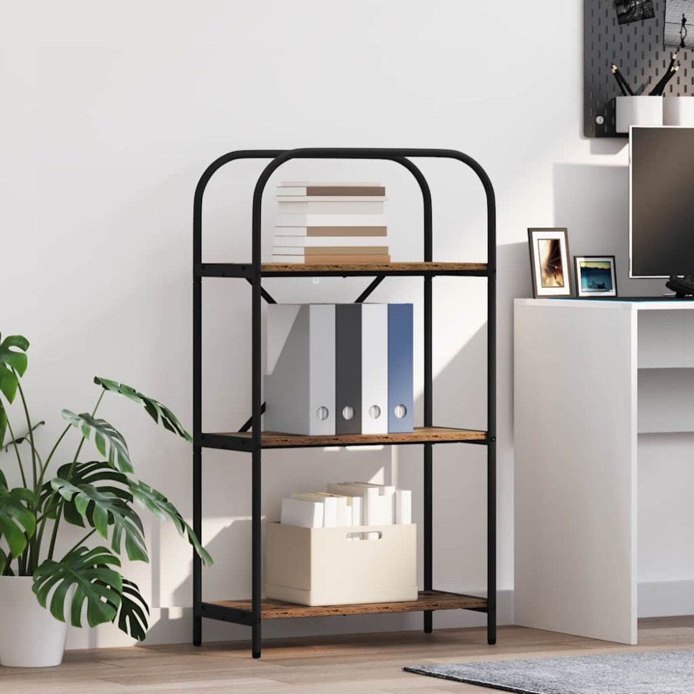 vidaXL Ράφι Βιβλίων 3 επιπέδων 60 x 30 x 109 εκ Επεξεργασμένο ξύλο