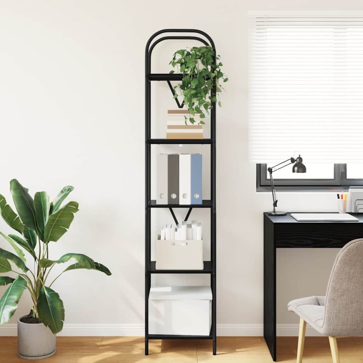 vidaXL Ράφι Βιβλίων 5 επιπέδων 40 x 30 x 183 εκ Επεξεργασμένο ξύλο