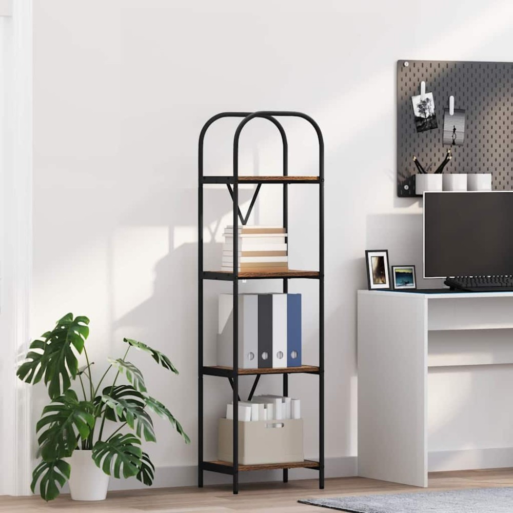 vidaXL Ράφι Βιβλίων 4 επιπέδων 40 x 30 x 146 εκ Επεξεργασμένο ξύλο