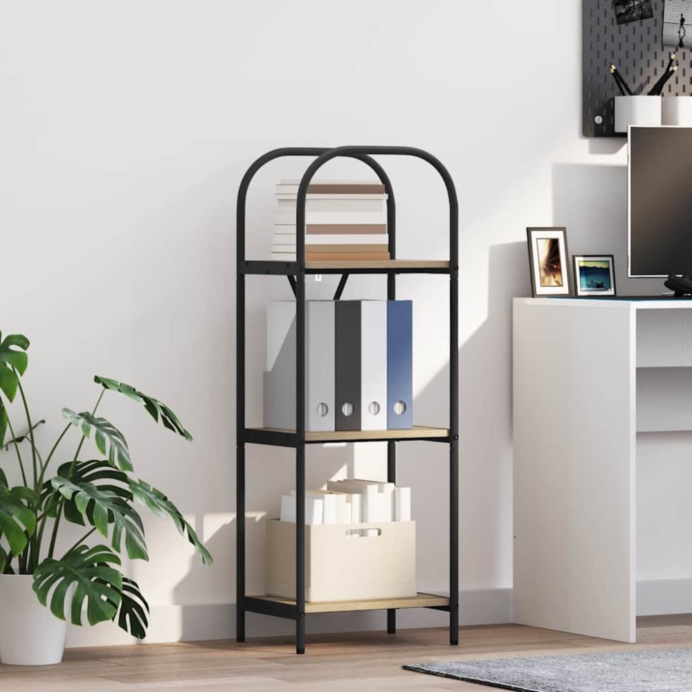 vidaXL Ράφι Βιβλίων 3 επιπέδων 40 x 30 x 109 εκ Επεξεργασμένο ξύλο