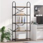 vidaXL Ράφι Βιβλίων 5 επιπέδων 80 x 30 x 183 εκ Επεξεργασμένο ξύλο