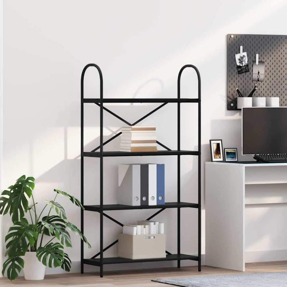 vidaXL Ράφι Βιβλίων 4 επιπέδων 80 x 30 x 146 εκ Επεξεργασμένο ξύλο