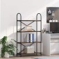 vidaXL Ράφι Βιβλίων 4 επιπέδων 80 x 30 x 146 εκ Επεξεργασμένο ξύλο