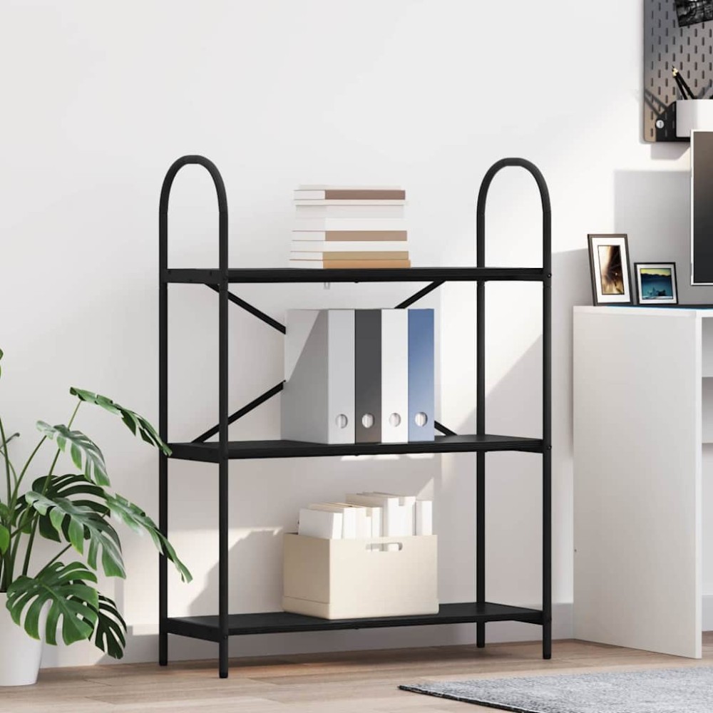 vidaXL Ράφι Βιβλίων 3 επιπέδων 80 x 30 x 109 εκ Επεξεργασμένο ξύλο