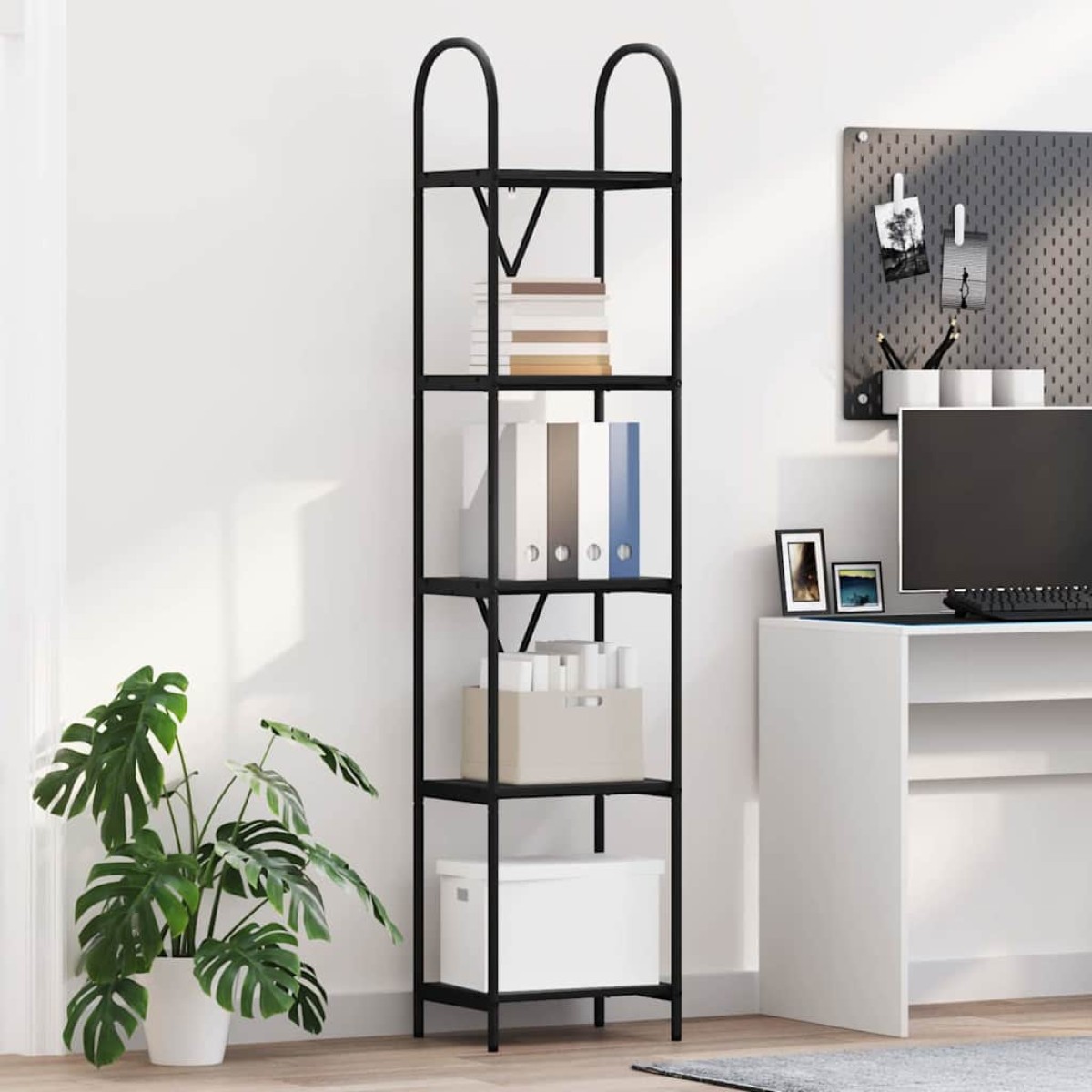 vidaXL Ράφι Βιβλίων 5 επιπέδων 40 x 30 x 183 εκ Επεξεργασμένο ξύλο