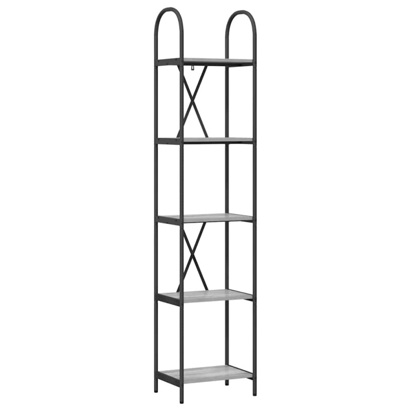 vidaXL Ράφι Βιβλίων 5 επιπέδων 40 x 30 x 183 εκ Επεξεργασμένο ξύλο