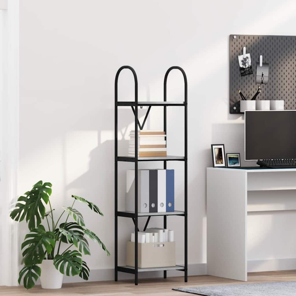 vidaXL Ράφι Βιβλίων 4 επιπέδων 40 x 30 x 146 εκ Επεξεργασμένο ξύλο
