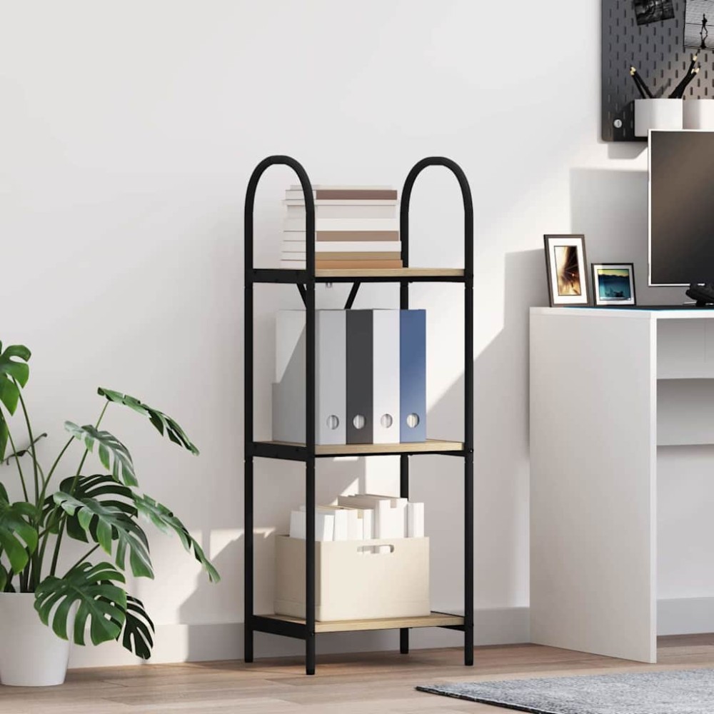 vidaXL Ράφι Βιβλίων 3 επιπέδων 40 x 30 x 109 εκ Επεξεργασμένο ξύλο