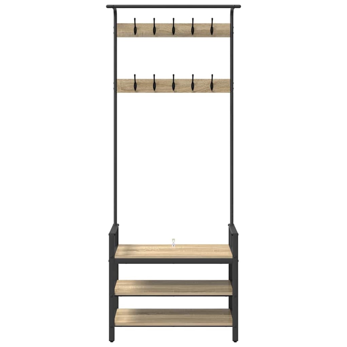 vidaXL Κρεμάστρα Sonoma Δρυς 75 x 34 x 184 εκ Επεξεργασμένο ξύλο
