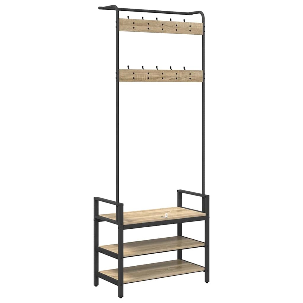 vidaXL Κρεμάστρα Sonoma Δρυς 75 x 34 x 184 εκ Επεξεργασμένο ξύλο
