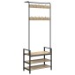 vidaXL Κρεμάστρα Sonoma Δρυς 75 x 34 x 184 εκ Επεξεργασμένο ξύλο