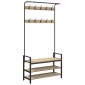 vidaXL Κρεμάστρα Sonoma Δρυς 95 x 34 x 184 εκ Επεξεργασμένο ξύλο