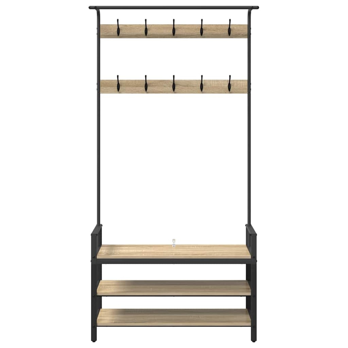 vidaXL Κρεμάστρα Sonoma Δρυς 95 x 34 x 184 εκ Επεξεργασμένο ξύλο