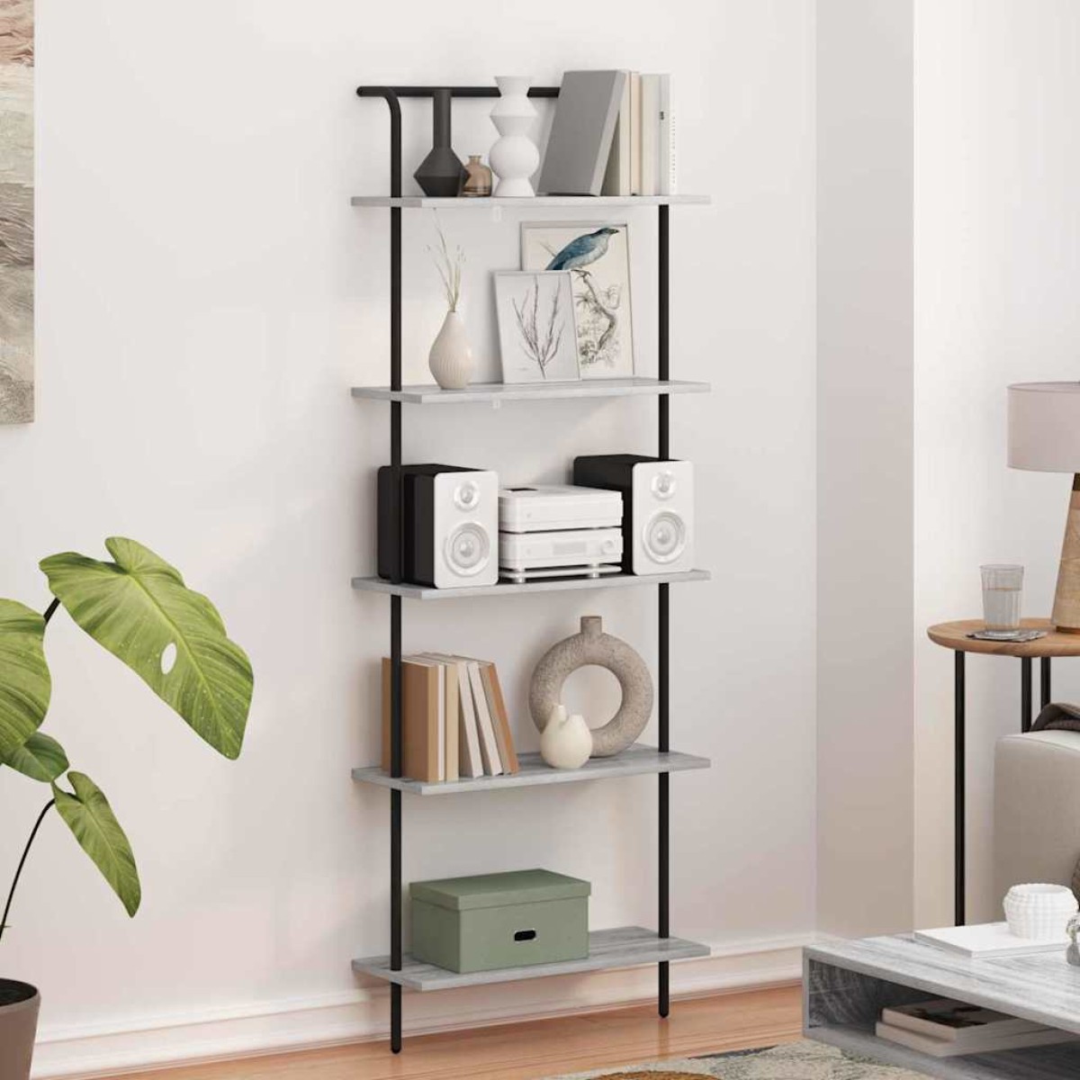 vidaXL Ράφι Βιβλίων 5 επιπέδων 60 x 24 x 168 εκ. Επεξεργασμένο ξύλο
