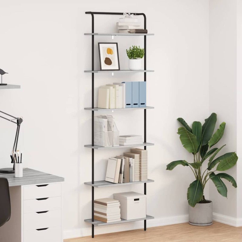 vidaXL Ράφι Βιβλίων 6 επιπέδων 60 x 24 x 203 εκ Επεξεργασμένο ξύλο