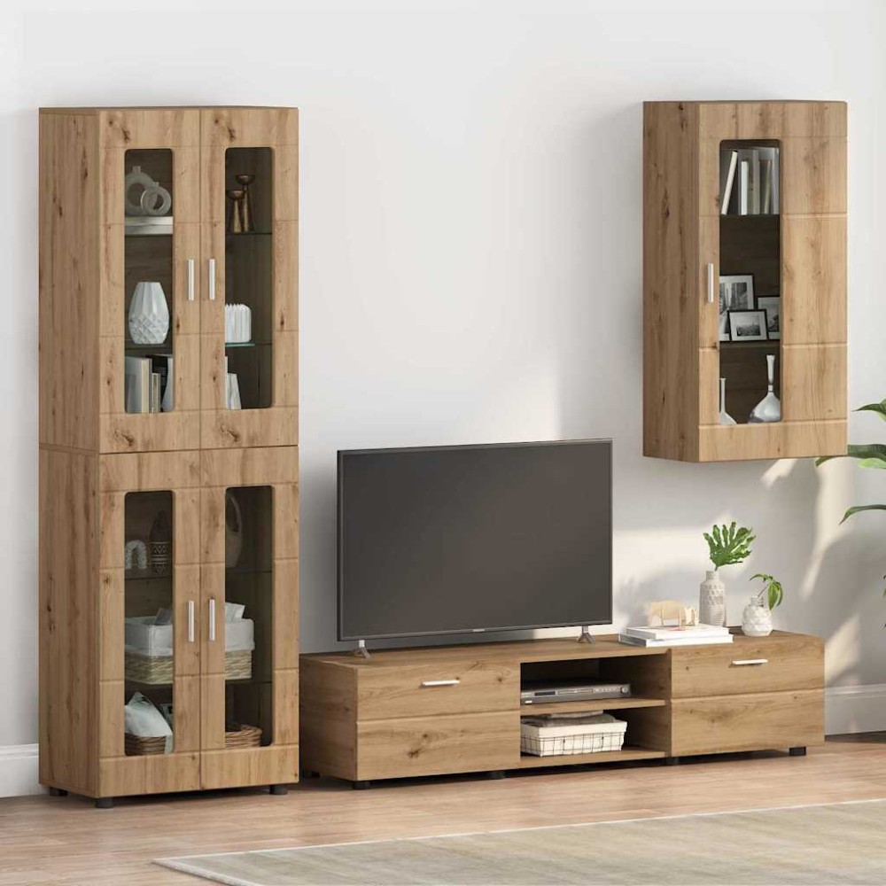 vidaXL Ξύλινο Ντουλάπι Artisan Oak Επεξεργασμένο Ξύλο