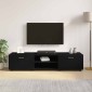 vidaXL Ξύλινο Ντουλάπι 150 x 39 x 30 εκ Μαύρο Επεξεργασμένο Ξύλο