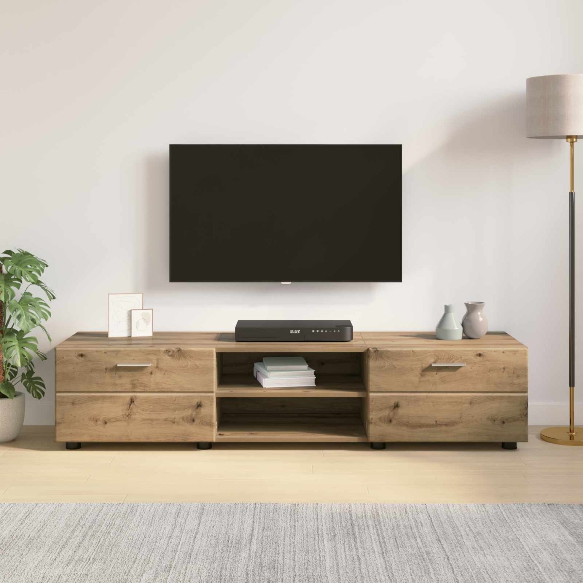 vidaXL Ξύλινο Ντουλάπι 150 x 39 x 30 εκ Artisan Oak Επεξεργασμένο Ξύλο