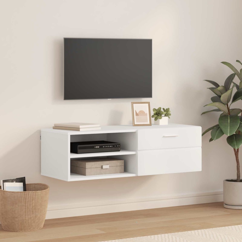 vidaXL Ξύλινο Ντουλάπι 100,5 x 39 x 30 εκ Λευκό Επεξεργασμένο Ξύλο