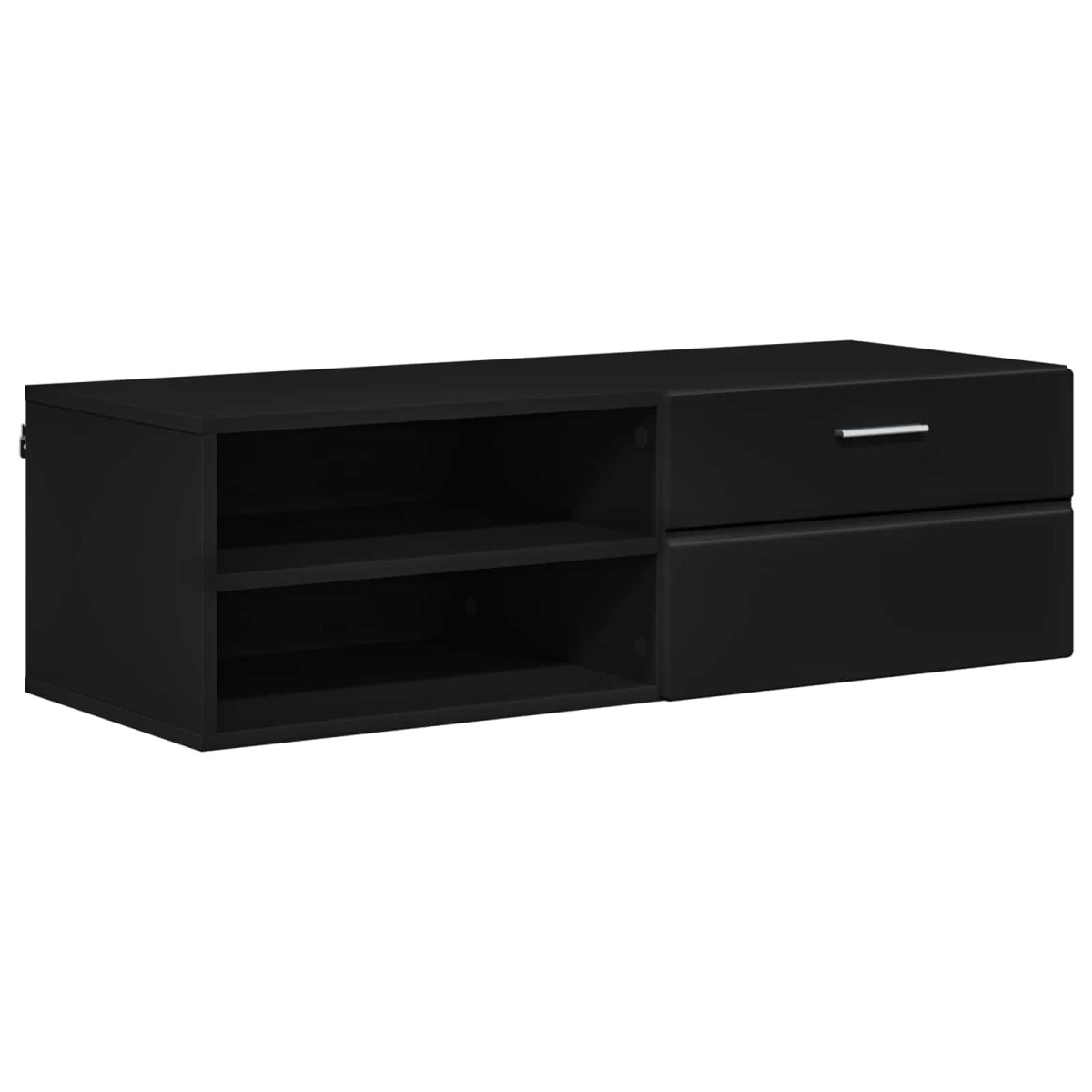 vidaXL Ξύλινο Ντουλάπι 100,5 x 39 x 30 εκ Μαύρο Επεξεργασμένο Ξύλο