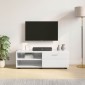 vidaXL Ξύλινο Ντουλάπι 100,5 x 39 x 30 εκ Υψηλής γυαλάδας λευκό