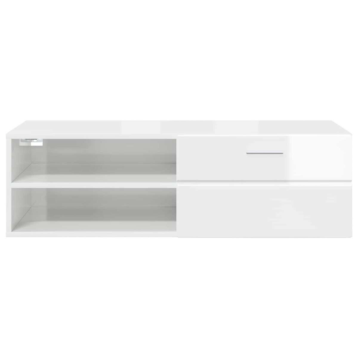 vidaXL Ξύλινο Ντουλάπι 100,5 x 39 x 30 εκ Υψηλής γυαλάδας λευκό