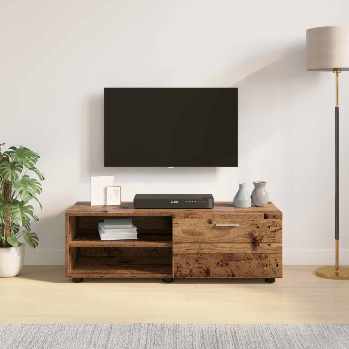 vidaXL Ξύλινο Ντουλάπι 100,5 x 39 x 30 εκ Παλιό ξύλο