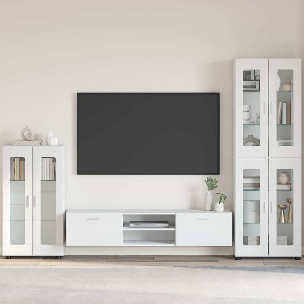 vidaXL Πλαϊνό γραφείο FLORIN 55,5 x 29 x 100 εκ Λευκό