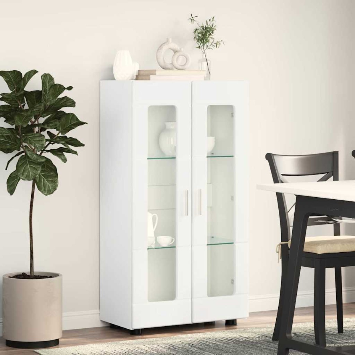 vidaXL Πλαϊνό γραφείο FLORIN 55,5 x 29 x 100 εκ Λευκό