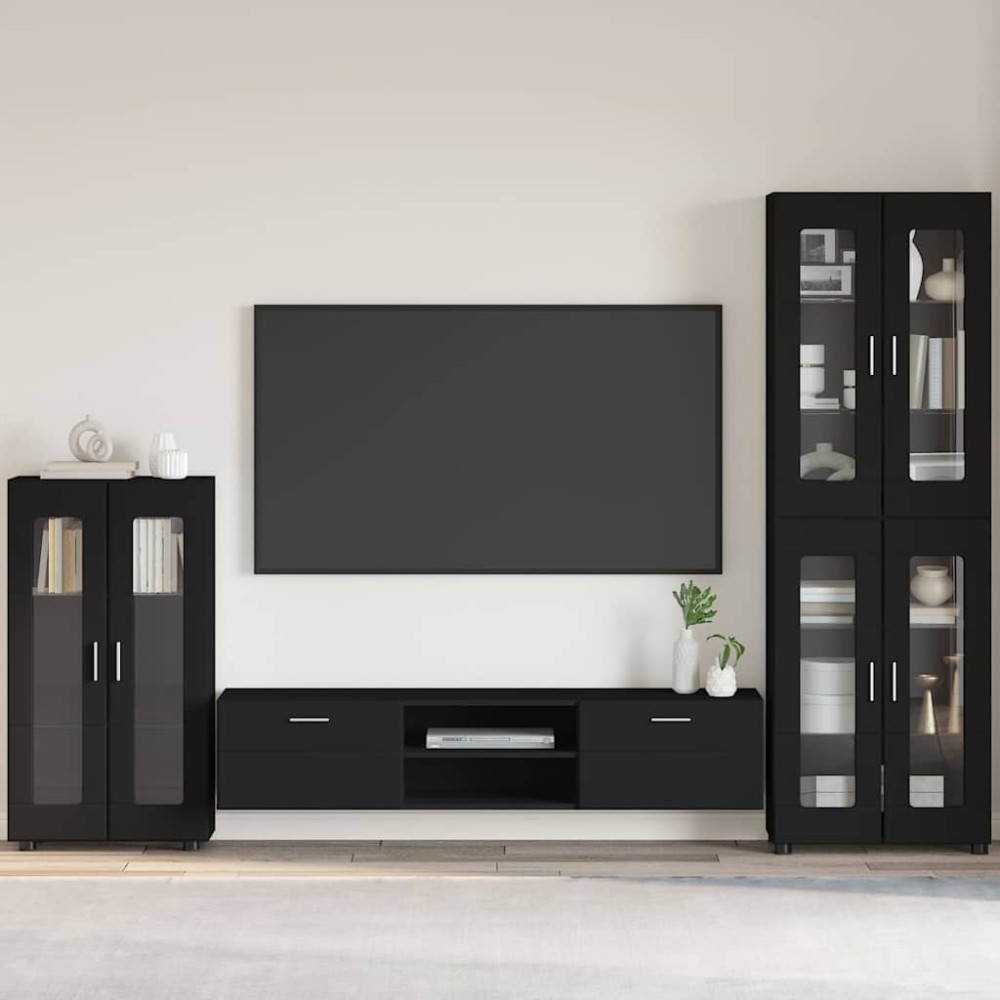 vidaXL Πλαϊνό γραφείο FLORIN 55,5 x 29 x 100 εκ Μαύρο